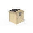 ALTANKA - Abri de jardin en bois - 3.61m2 - 1.9x1.9m - Ep. 28mm - Couleur: naturel - DOM593 - vignette