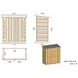 ALTANKA - Armoire de jardin à outils 1.66x0.82 m H.1.86 - avec plancher et paroi arrière - DOM84 - vignette