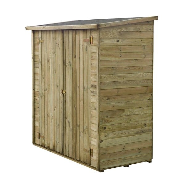 ALTANKA - Armoire de jardin à outils 1.66x0.82 m H.1.86 - avec plancher et paroi arrière - DOM84 - large