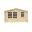 ALTANKA - Abri de jardin en bois - 15.21m2 - 3.9x3.9m - Ep. 40mm - Couleur: naturel - DOM658 - vignette