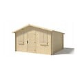 ALTANKA - Abri de jardin en bois - 16m2 - 4x4m - Ep. 28mm - Couleur: naturel - DOM149 - vignette