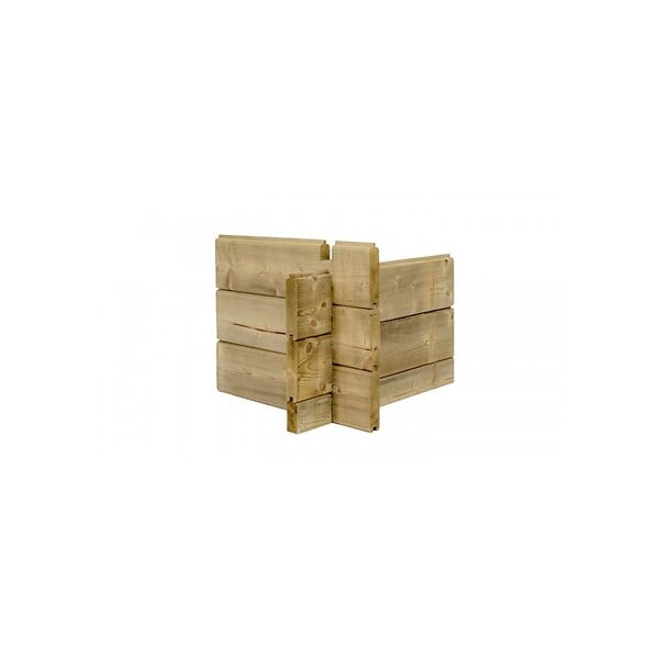 ALTANKA - Abri de jardin en bois - 9m2 - 3x3m - Traité - Ep. 28mm - Couleur: vert - DOM356 - large