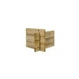 ALTANKA - Abri de jardin en bois - 9m2 - 3x3m - Traité - Ep. 28mm - Couleur: vert - DOM356 - vignette
