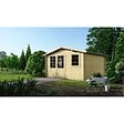 ALTANKA - Abri de jardin en bois - 16m2 - 4x4m - Ep. 40mm - Couleur: naturel - DOM371 - vignette