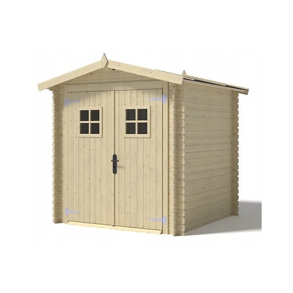 ALTANKA - Abri de jardin en bois - 4m2 - 2x2m - Ep. 19mm - Couleur: naturel - DOM565 - large