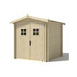ALTANKA - Abri de jardin en bois - 4m2 - 2x2m - Ep. 19mm - Couleur: naturel - DOM565 - vignette