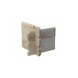 ALTANKA - Abri de jardin en bois - 4m2 - 2x2m - Ep. 19mm - Couleur: naturel - DOM565 - vignette