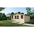 ALTANKA - Abri de jardin en bois - 25m2 - 5x5m - Ep. 40mm - Couleur: naturel - DOM612 - vignette