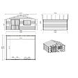 ALTANKA - Abri de jardin en bois - 30m2 - 6x5m - Ep. 40mm - Couleur: naturel - DOM747 - vignette