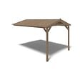ALTANKA - Avant-toit en bois 4x2.76m pour le chalet de jardin 4m, traité, marron - DOS194 - vignette