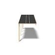 ALTANKA - Avant-toit en bois 6x2m pour le chalet de jardin 6m, couleur naturel - DOM553 - vignette