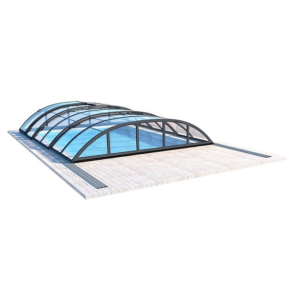 ALTANKA - Abri de piscine Horizon - 5.95x3.08 m - polycarbonate massif 3 mm - pour piscine BAS7305 - ECO335 - large