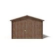 ALTANKA - Garage en bois - 21m2 - 3.5x6m - imprégné - Ep. 28mm - couleur: marron - GAR20 - vignette