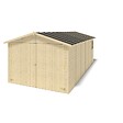 ALTANKA - Garage en bois - 18.19m2 - 3.05x5.91m - Ep. 18mm - couleur: naturel - GAR29 - vignette