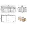 ALTANKA - Garage en bois - 18.19m2 - 3.05x5.91m - Ep. 18mm - couleur: naturel - GAR29 - vignette