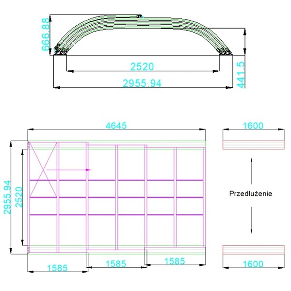 ALTANKA - Abri de piscine Horizon - 4.64x2.52 m - polycarbonate alvéolaire 8 mm - pour piscine BAS7304 - ECO304 - large