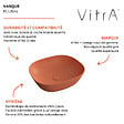 VITRA - Vasque à poser VitrA Plural VitrA Clean terre rouge mat - vignette