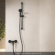 GROHE - Mitigeur douche mécanique Start avec ensemble de douche 2 jets noir mat - vignette