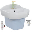 VITRA - Lavabo pour enfant VitrA Sento Kids 45 cm + siphon et bonde Wirquin - vignette