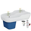 VITRA - Lavabo pour enfant VitrA Sento Kids 85 cm + cache siphon bleu + siphon et bonde WIRQUIN - vignette