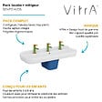 VITRA - Lavabo pour enfant VitrA Sento Kids 125 cm + cache siphon + Mitigeur lavabo VitrA Sento Kids - vignette