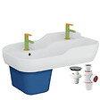 VITRA - Lavabo pour enfant VitrA Sento Kids 85 cm + cache siphon bleu + 2 mitigeurs lavabo VitrA Sento Kids + siphon et bonde WIRQUIN - vignette