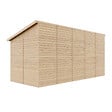 TIMBELA - Abri de Jardin en Bois Naturel (avec paroi latérale) PLUS LES PLANCHERS IMPRÉGNÉ - H244xl218xL514 cm/10 m2 - M341A+M341G - vignette