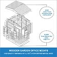 TIMBELA - Abri de jardin en bois 6 m2 - avec des bardeaux bitumineux - M334FB+H334FBBROWN - vignette