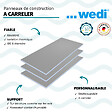 WEDI - Pack 3 panneaux de construction 250 x 60 x 10 cm + colle polymere étanchéité 610 + bande d'armature collante - vignette