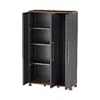 ARTPLAST - Armoire porte-balai Anthracite 3 portes 3 Etagères réglables 102 x 37 x 169 cm - Garage Buanderie Cellier Art Plast - vignette