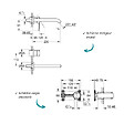 GROHE - Mitigeur mural lavabo Essence Taille L chromé avec corps encastré - vignette