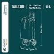 VOUNOT - Chariot de courses 2 roues pliable 59L gris - vignette