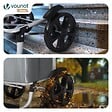 VOUNOT - Chariot de course pliable aluminium 2 roues avec sac isotherme gris - vignette