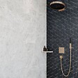 HANSGROHE - Facade thermostatique encastré Ecostat Square avec robinet d'arrêt et inverseur bronze brossé + corps encastré - vignette