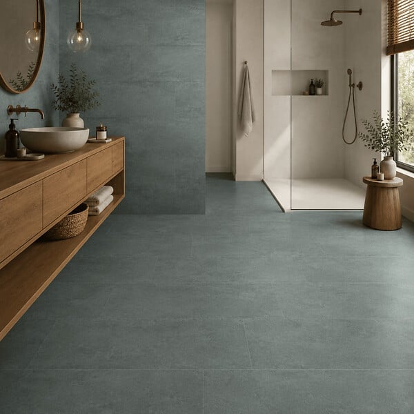 MCCOVER - Dalle SPC sols et murs en paquet de 10 dalles de 305X610X4MM (1,86 m²) Béton ciré - large