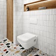 VILLEROY ET BOCH - Pack WC suspendu sans bride Architectura Twistflush [e³] rectangle + bâti-support ViConnect + plaque blanc - vignette