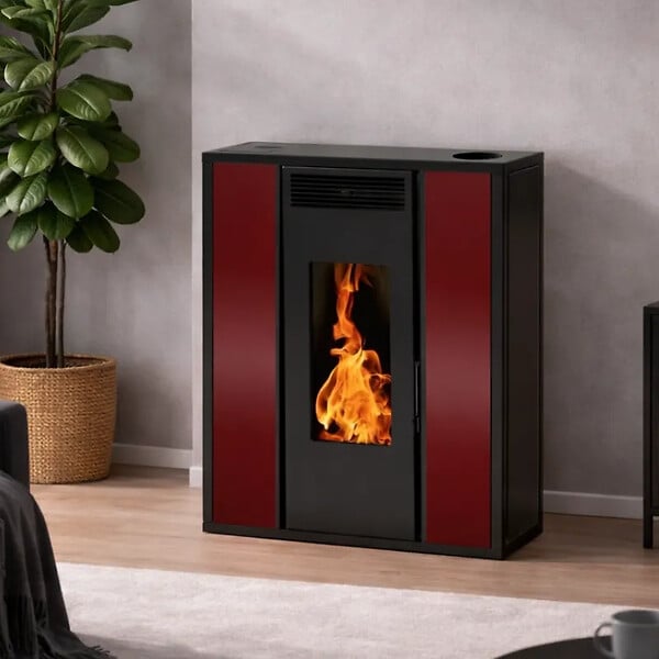 EMAFLAM - Poêle à granulés TESSA 10 kW Etanche Concentrique - - large