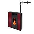 EMAFLAM - Pack Poêle à granules TESSA 10 kW Etanche Concentrique sur le dessus + Kit Conduit Ventouse - - vignette