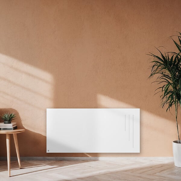 BESTHERM - Radiateur électrique fixe à inertie sèche céramique - BESTHERM - SPARK 2000W - horizontal blanc - NF - large