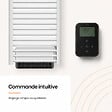 BESTHERM - Sèche-serviette électrique sans fluide avec soufflerie - BESTHERM - HESTIA 750 + 1000W - blanc - vignette