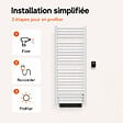 BESTHERM - Sèche-serviette électrique sans fluide avec soufflerie - BESTHERM - HESTIA 750 + 1000W - blanc - vignette