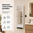 BESTHERM - Sèche-serviette électrique sans fluide avec soufflerie - BESTHERM - HESTIA 750 + 1000W - blanc - vignette