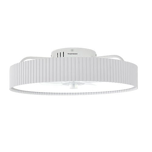 THOMSON - Ventilateur de plafond avec lumière THOMSON LILA avec 7 pales, diamètre de 50 cm et télécommande incluse - large