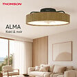 THOMSON - Ventilateur de plafond avec lumière THOMSON ALMA avec 7 pales, diamètre de 50 cm et télécommande incluse - vignette