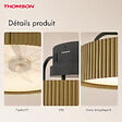 THOMSON - Ventilateur de plafond avec lumière THOMSON ALMA avec 7 pales, diamètre de 50 cm et télécommande incluse - vignette