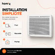 BESTHERM - Radiateur électrique fixe panneau rayonnant 1000W HOM'Y VAIL horizontal blanc NF - vignette