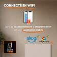 BESTHERM - Radiateur électrique fixe connecté WiFi à inertie sèche céramique - BESTHERM - NESSA CONNECT 500W - horizontal blanc - NF - vignette
