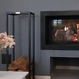 LE MARQUIER - Range-bûches intérieur acier - Actuel - Noir - 119 cm - vignette