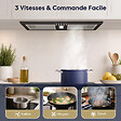 CIARRA - CIARRA Groupe Filtrant 52cm Hotte Encastrable 300m3/h 3 Vitesses Evacuation ou Recyclage CBCB5937A - vignette