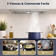 CIARRA - CIARRA Groupe Filtrant 52cm Hotte Encastrable 300m3/h 3 Vitesses Evacuation ou Recyclage CBCS5937A - vignette